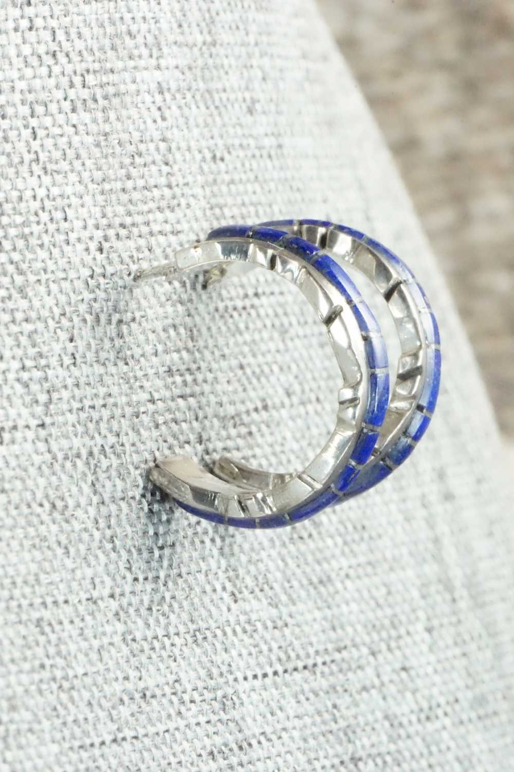Lapis & Sterling Silver Earrings - Sheldon Lalio