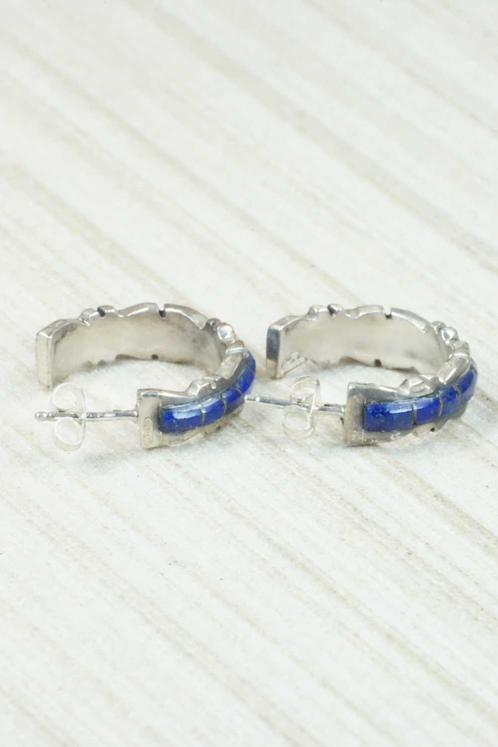 Lapis & Sterling Silver Earrings - Sheldon Lalio