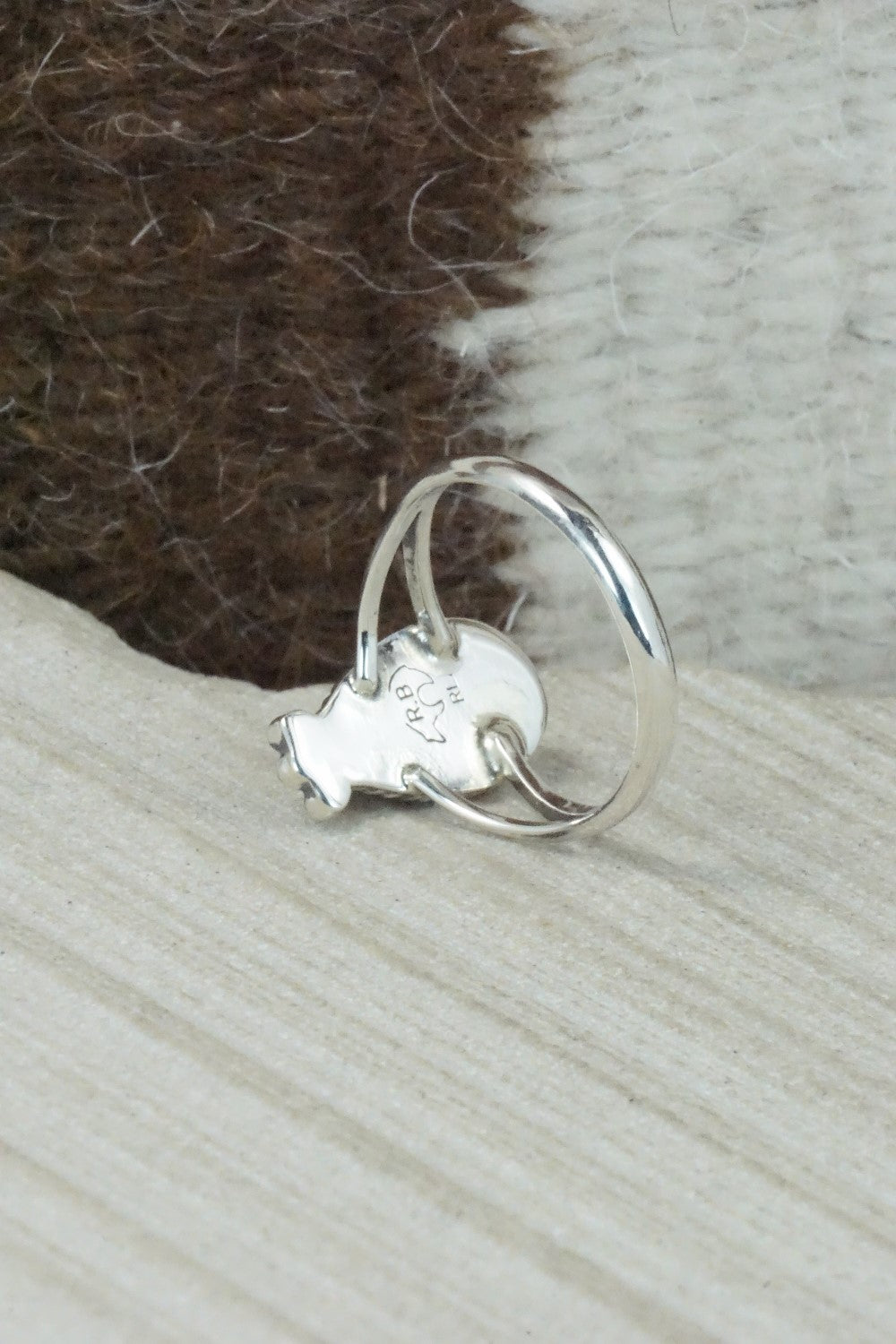 Turquoise & Sterling Silver Ring - Alice Rose Saunders - Size 7.75