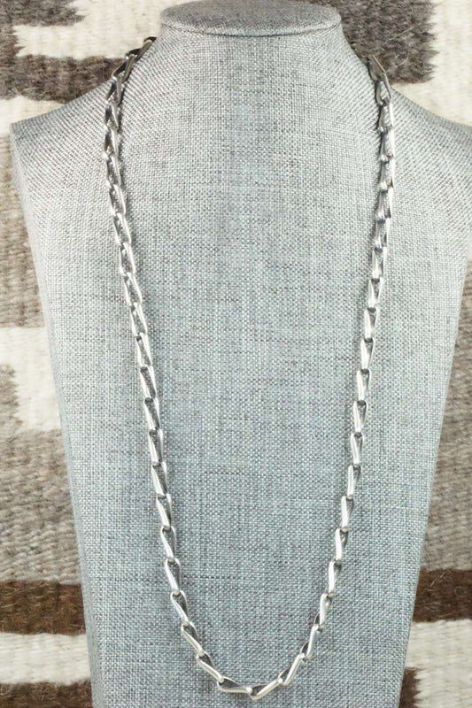 Sterling Silver Chain Necklace - Lawrence Yazzie