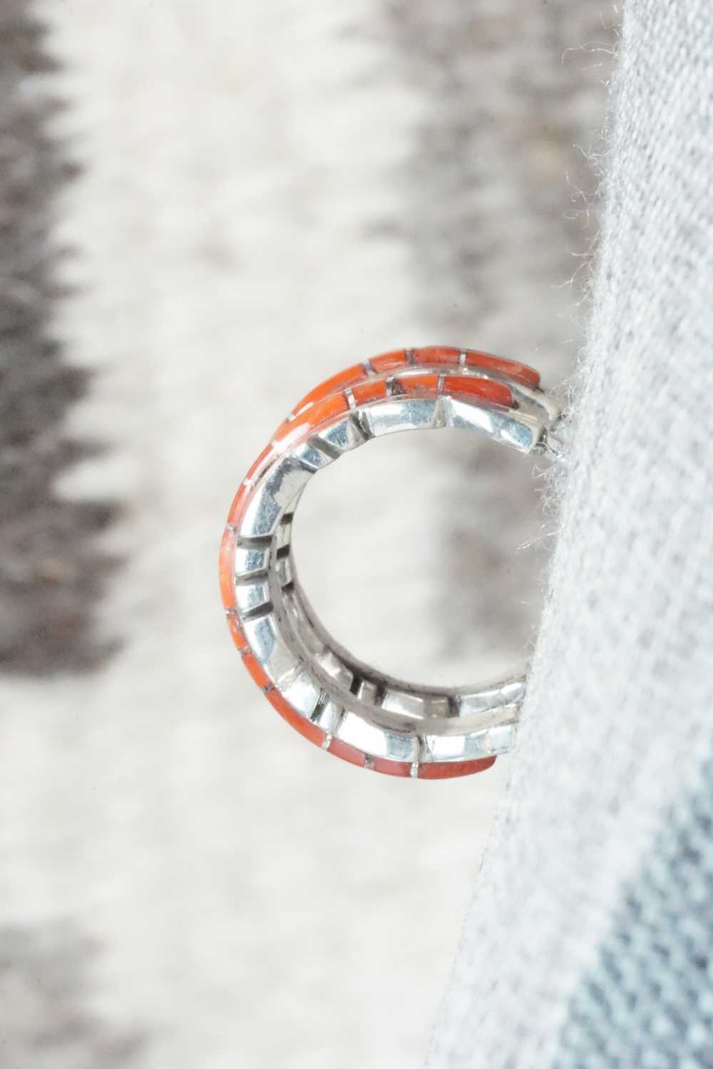 Coral & Sterling Silver Earrings - Sheldon Lalio