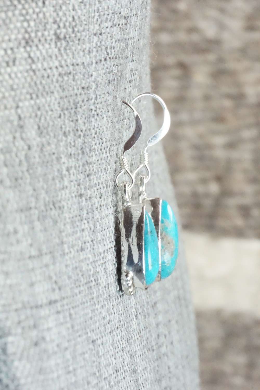 Turquoise & Sterling Silver Earrings - Sharon McCarthy