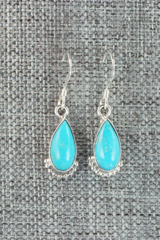 Turquoise & Sterling Silver Earrings - Sharon McCarthy