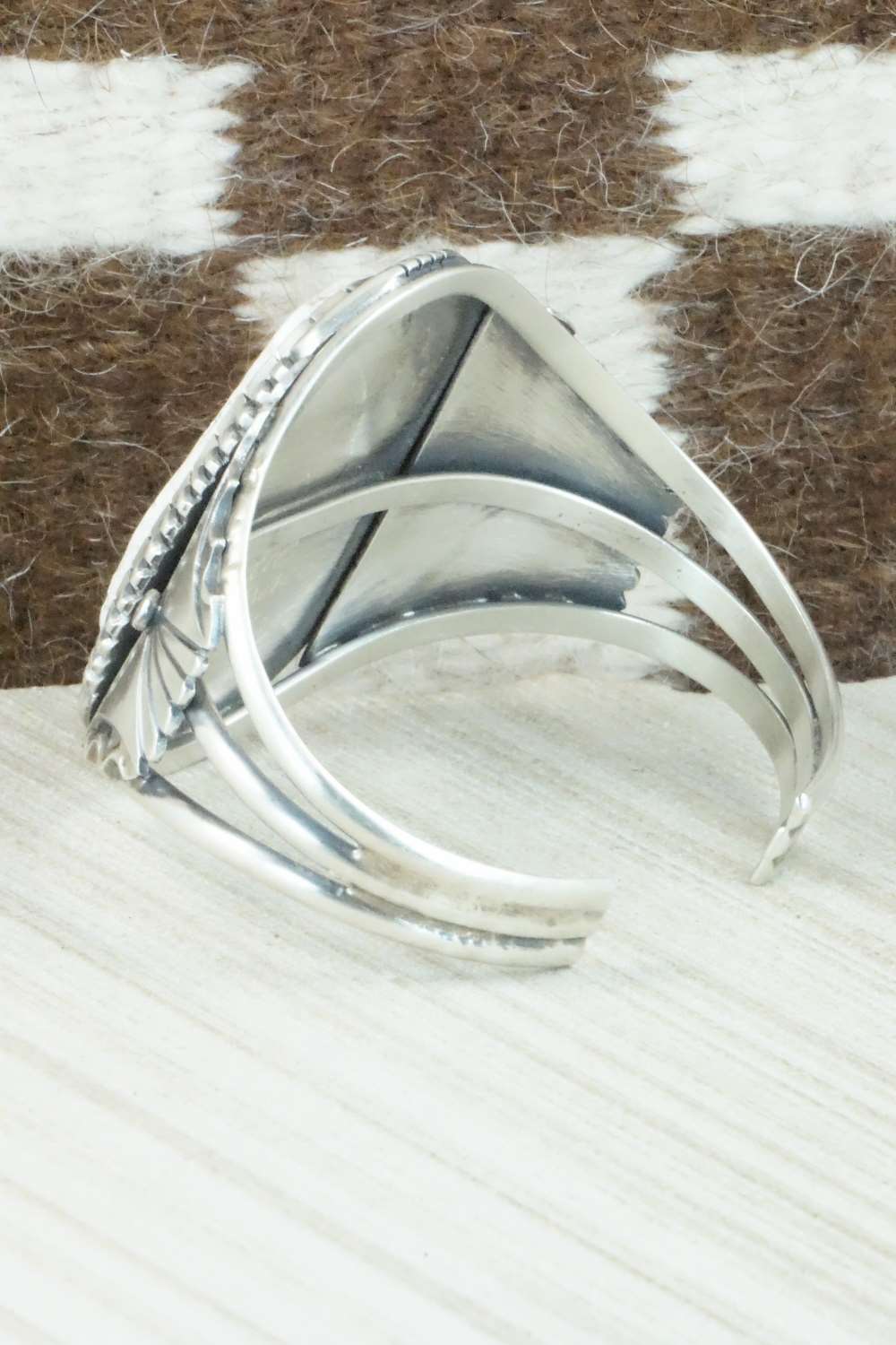 White Buffalo & Sterling Silver Bracelet - Eddie Chaco