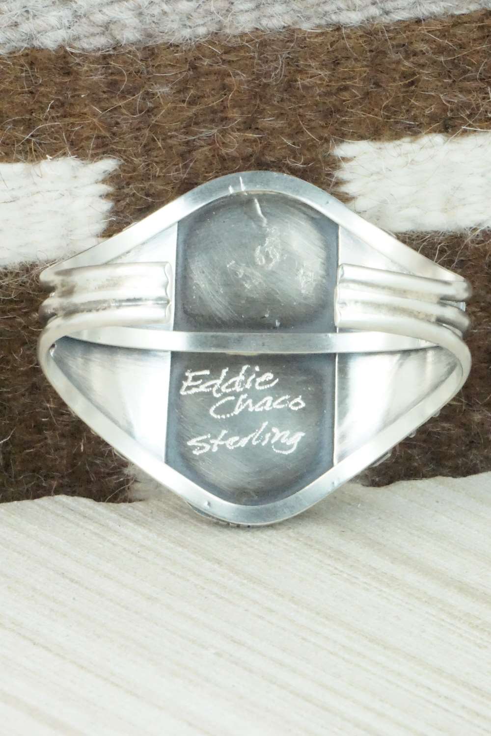 White Buffalo & Sterling Silver Bracelet - Eddie Chaco