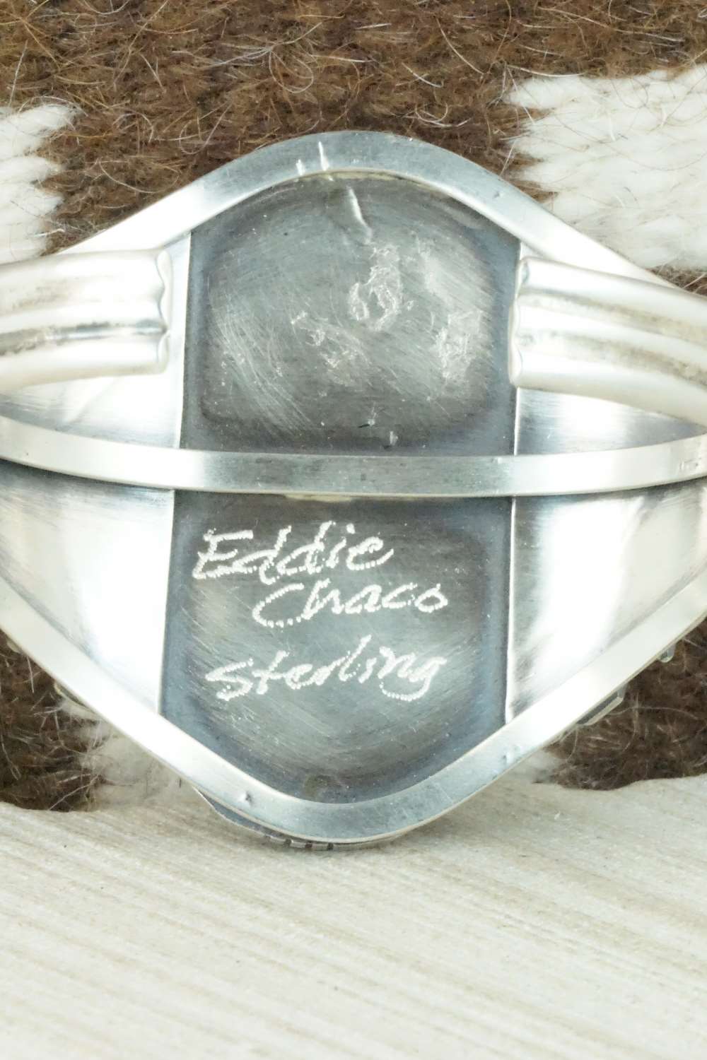 White Buffalo & Sterling Silver Bracelet - Eddie Chaco