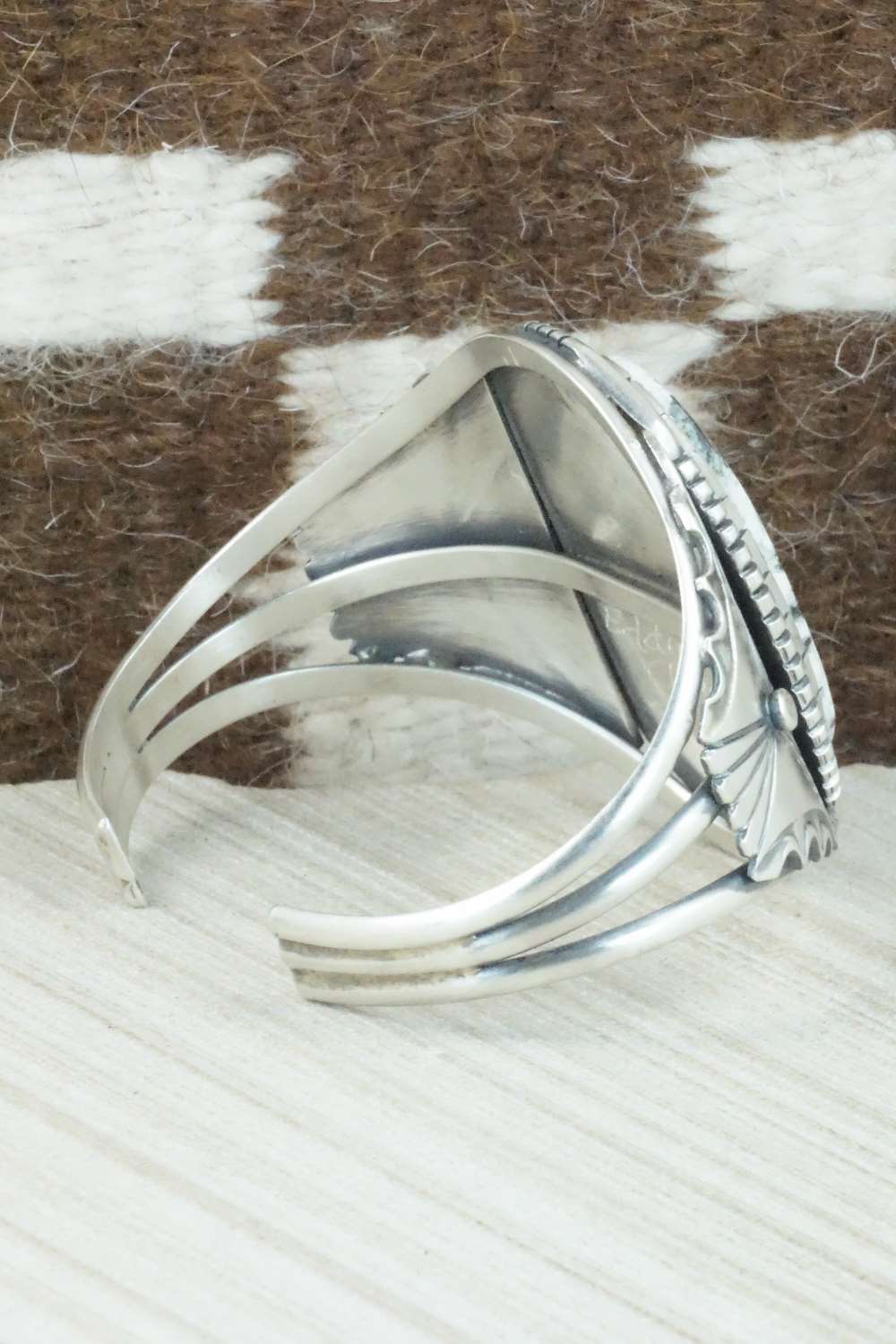White Buffalo & Sterling Silver Bracelet - Eddie Chaco