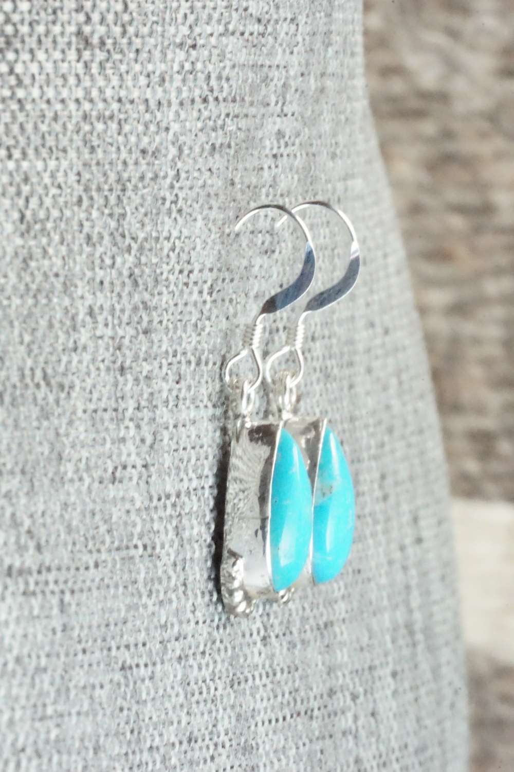Turquoise & Sterling Silver Earrings - Sharon McCarthy