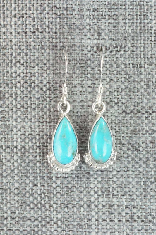 Turquoise & Sterling Silver Earrings - Sharon McCarthy