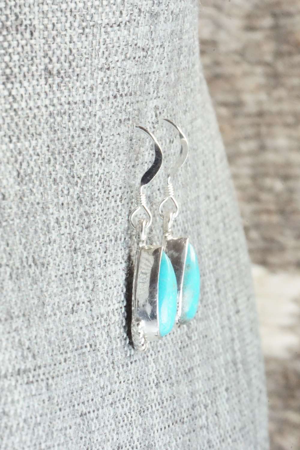 Turquoise & Sterling Silver Earrings - Sharon McCarthy