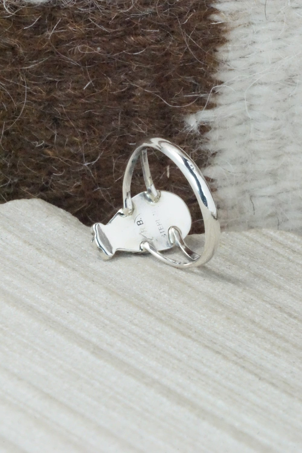 Turquoise & Sterling Silver Ring - Alice Rose Saunders - Size 8.75