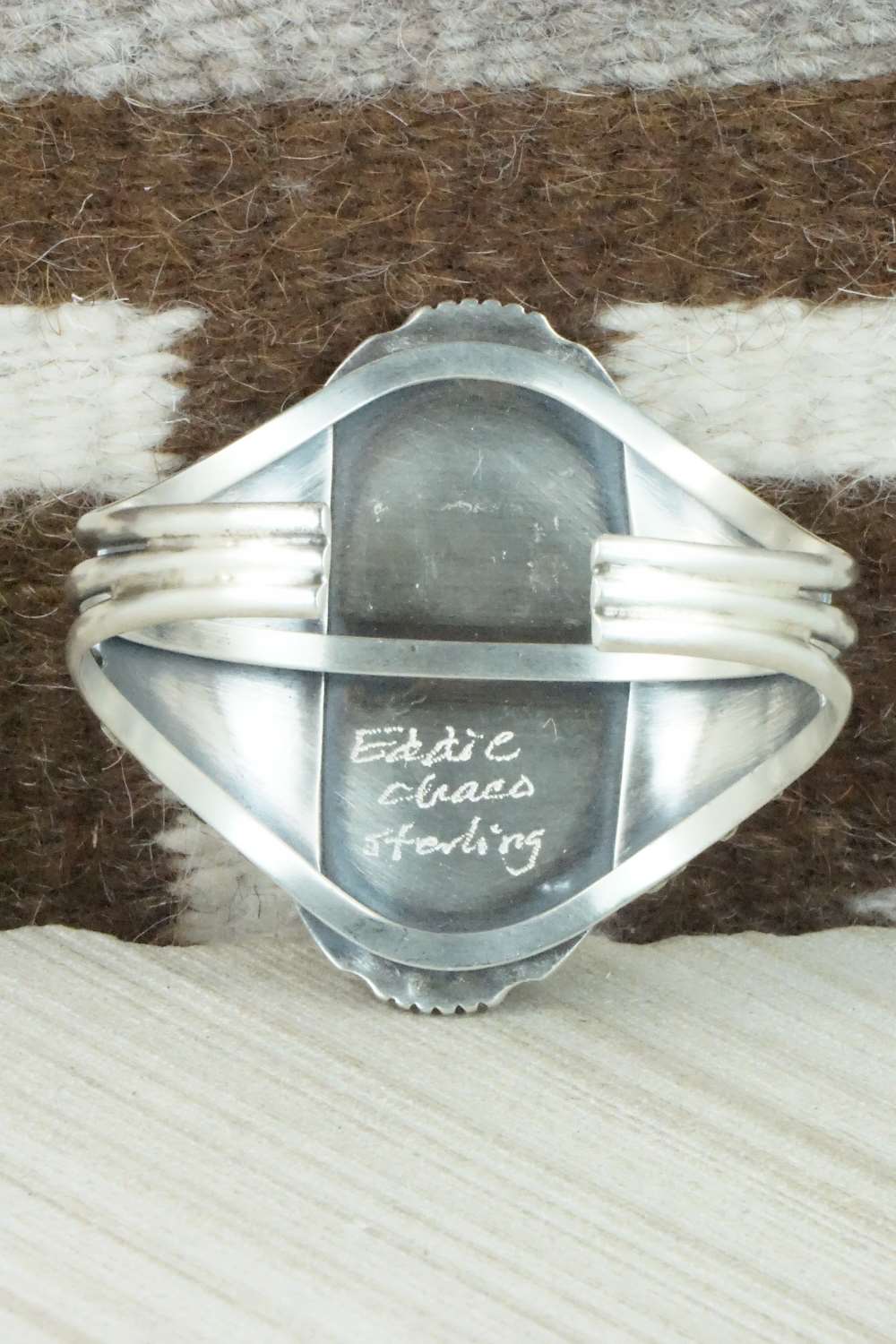 White Buffalo & Sterling Silver Bracelet - Eddie Chaco