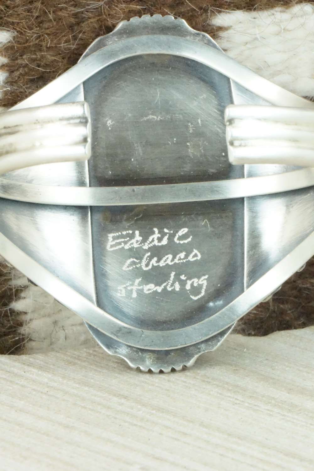 White Buffalo & Sterling Silver Bracelet - Eddie Chaco