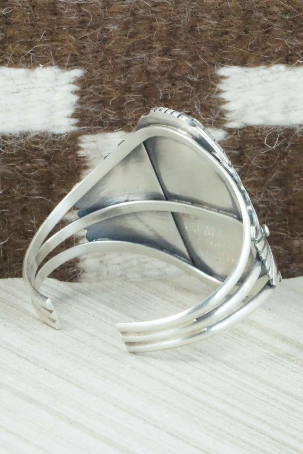 White Buffalo & Sterling Silver Bracelet - Eddie Chaco