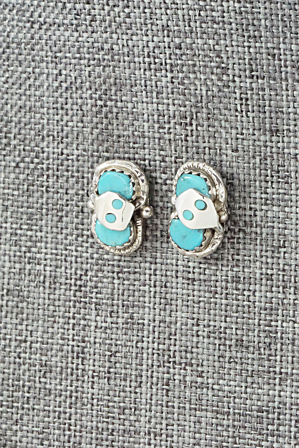 Turquoise & Sterling Silver Earrings - Joy Calavaza