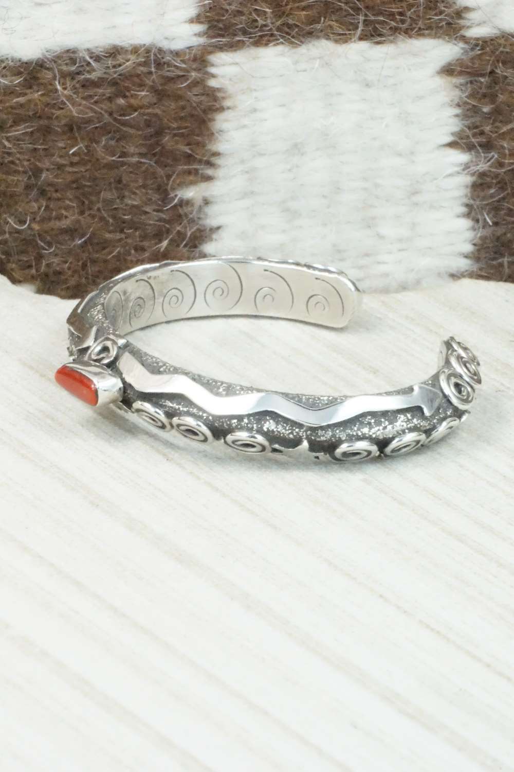 Coral & Sterling Silver Bracelet - Alex Sanchez