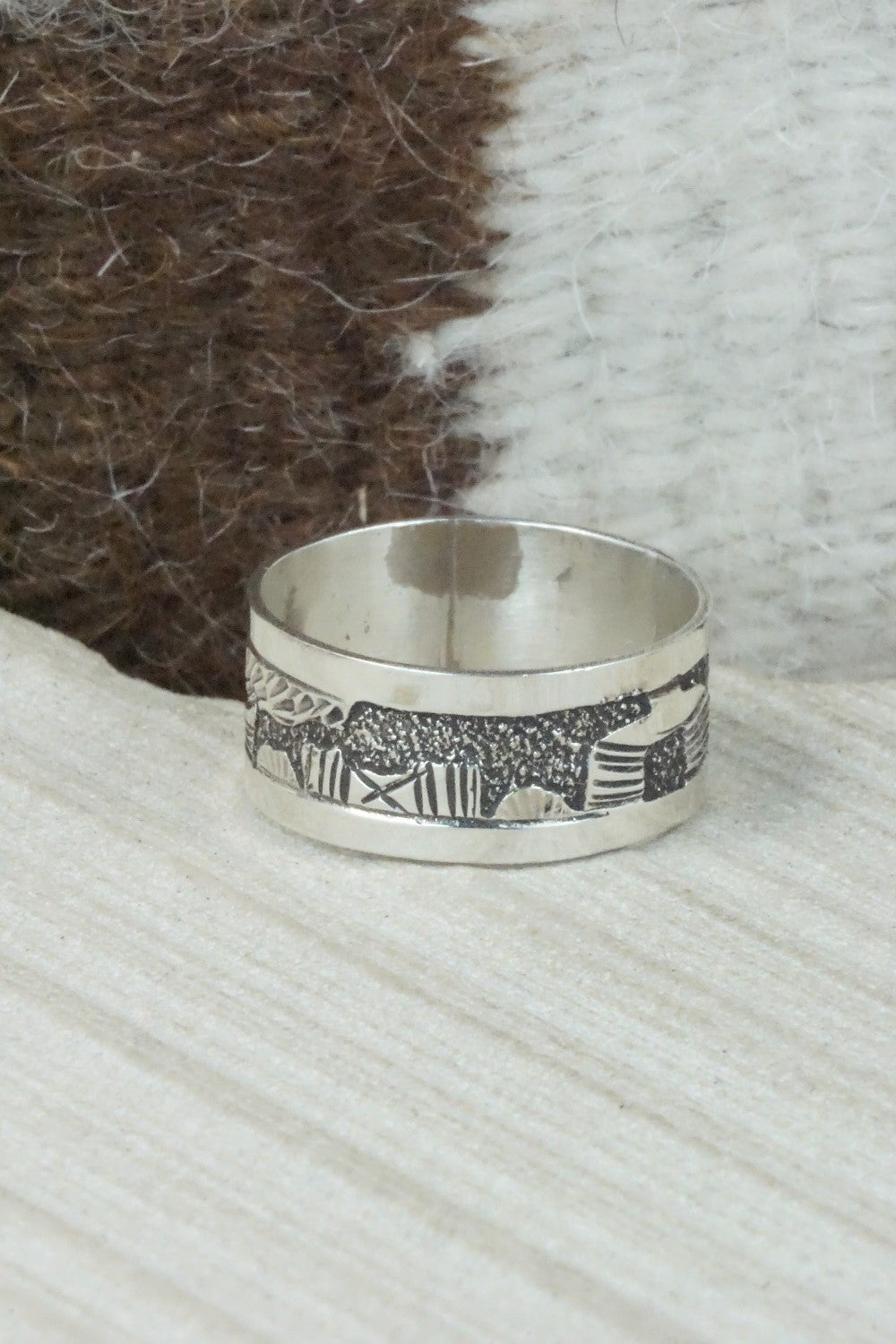 Sterling Silver Ring - Navajo - Size 12.75
