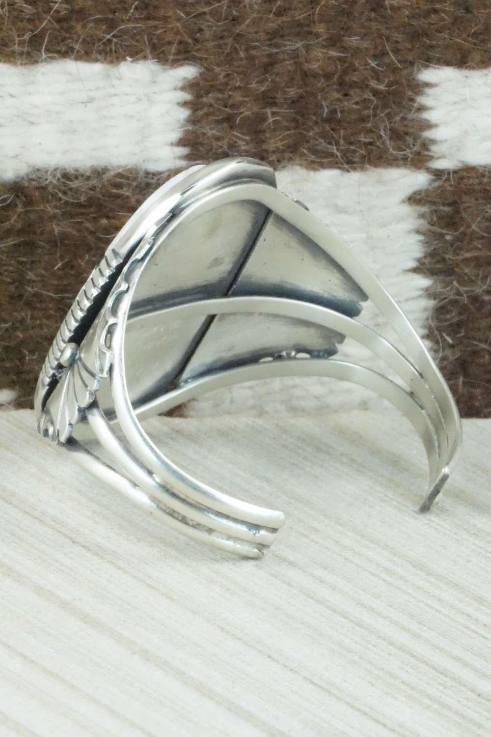 White Buffalo & Sterling Silver Bracelet - Eddie Chaco