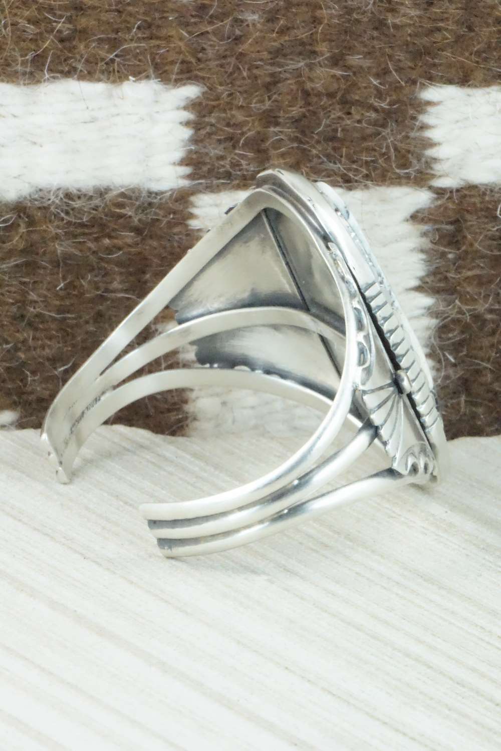 White Buffalo & Sterling Silver Bracelet - Eddie Chaco