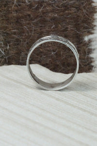 Sterling Silver Ring - Navajo - Size 12.75