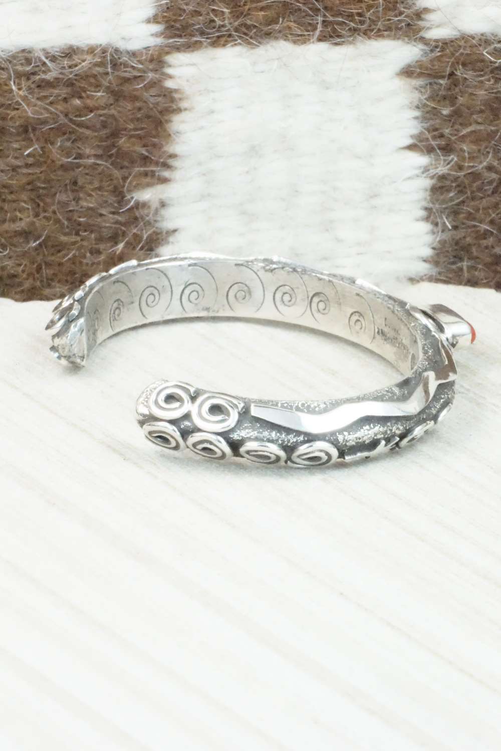 Coral & Sterling Silver Bracelet - Alex Sanchez