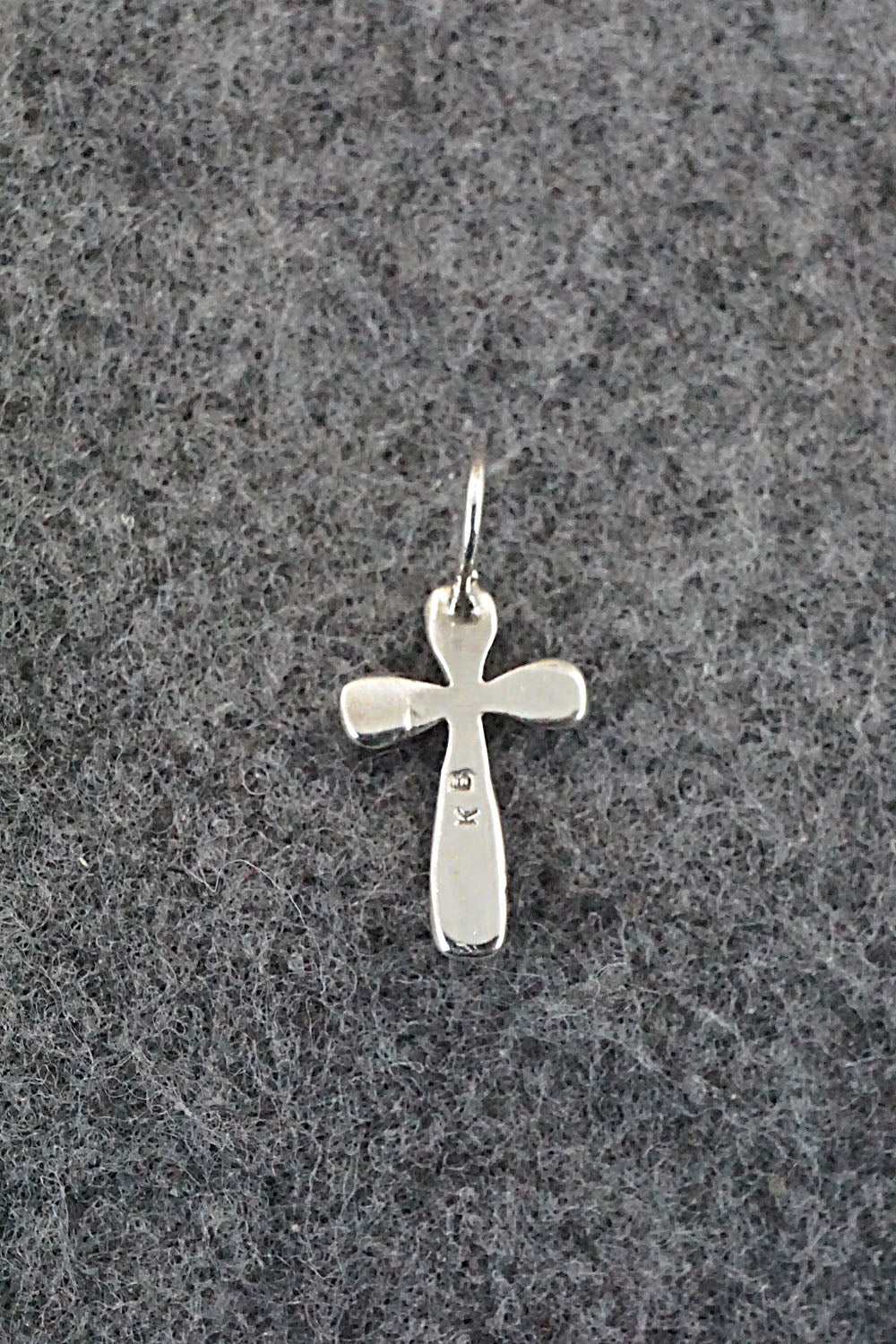 Multi Stone & Sterling Silver Inlay Pendant - Kristina Bowannie