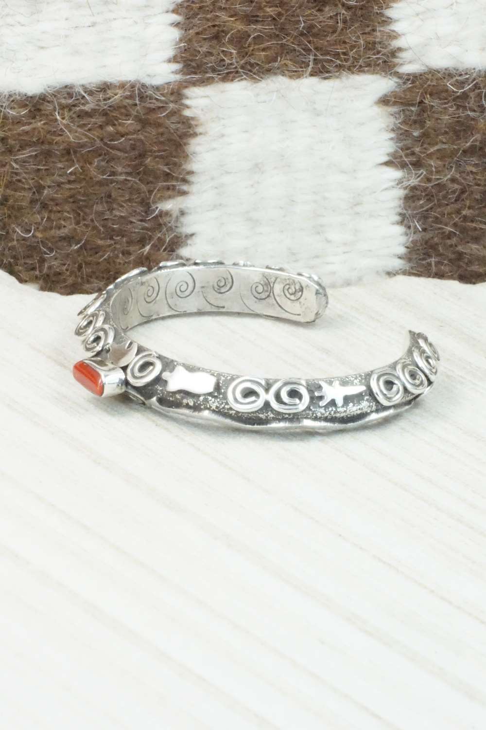 Coral & Sterling Silver Bracelet - Alex Sanchez