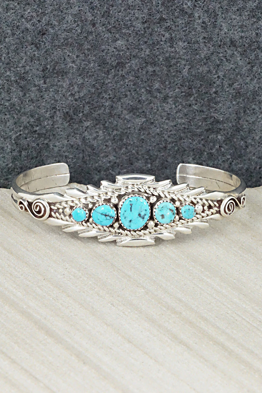 Turquoise & Sterling Silver Bracelet - Anthony Brown