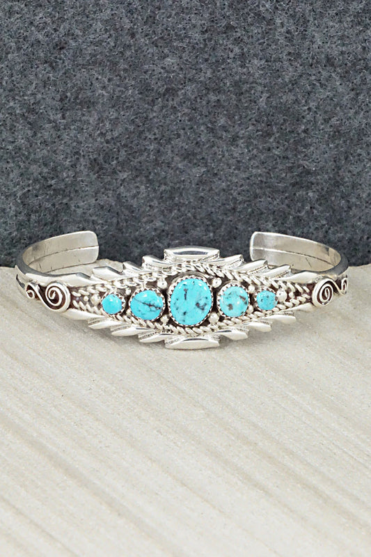 Turquoise & Sterling Silver Bracelet - Anthony Brown