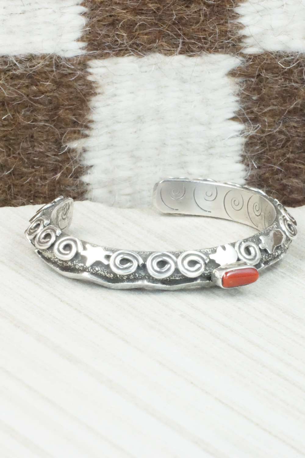 Coral & Sterling Silver Bracelet - Alex Sanchez