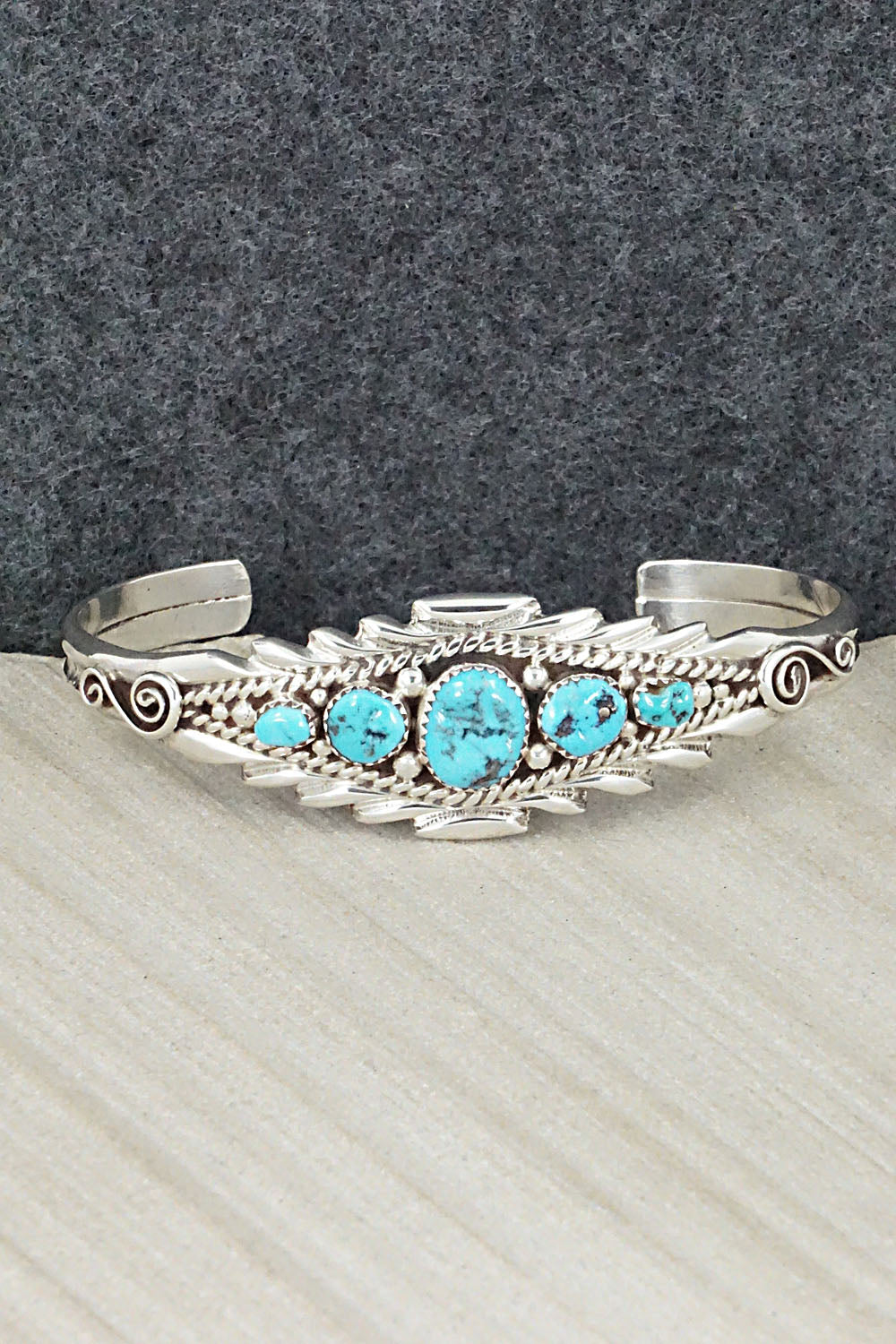 Turquoise & Sterling Silver Bracelet - Anthony Brown