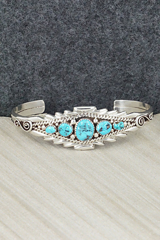 Turquoise & Sterling Silver Bracelet - Anthony Brown