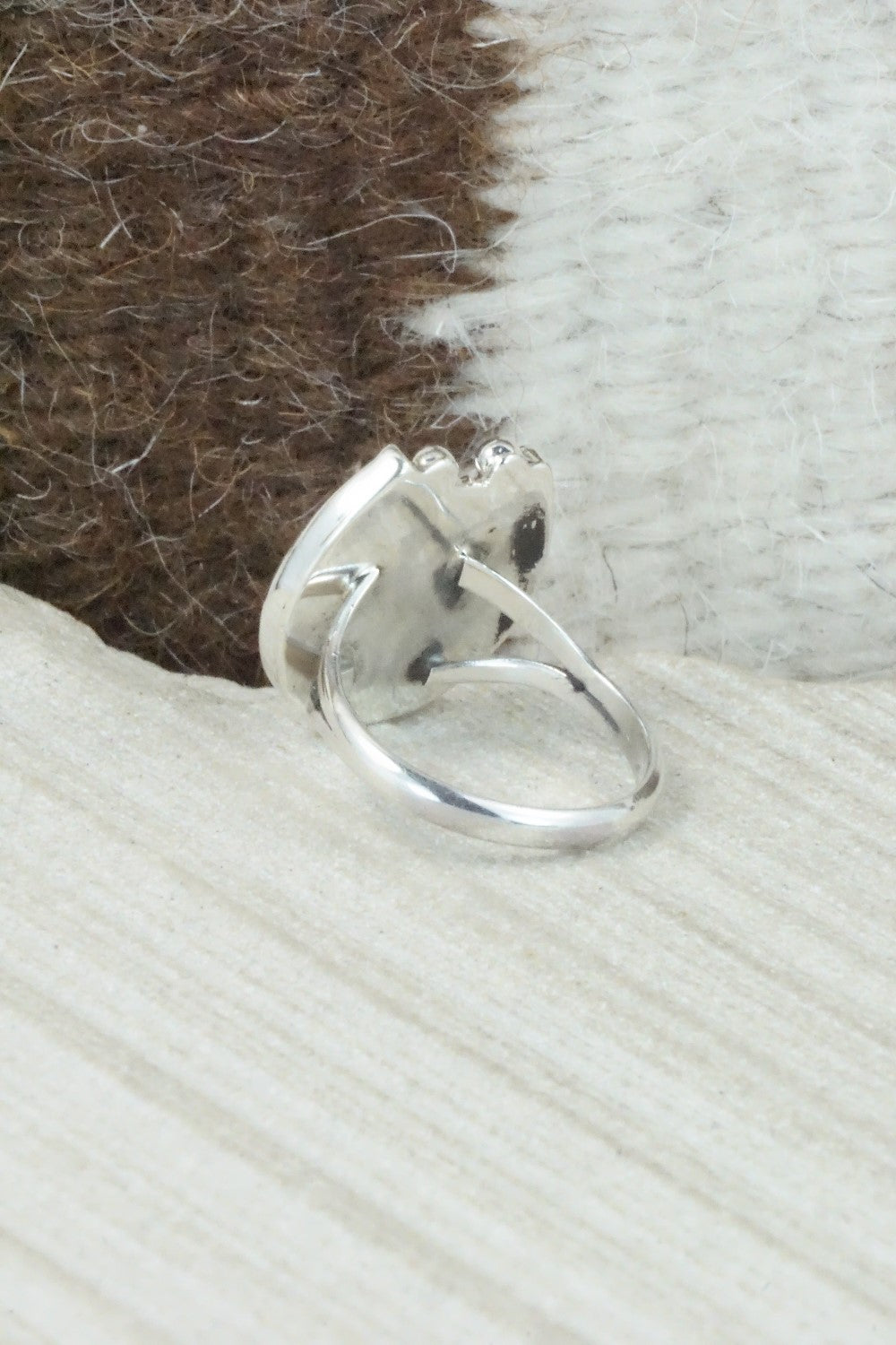 Turquoise & Sterling Silver Ring - Alice Rose Saunders - Size 6