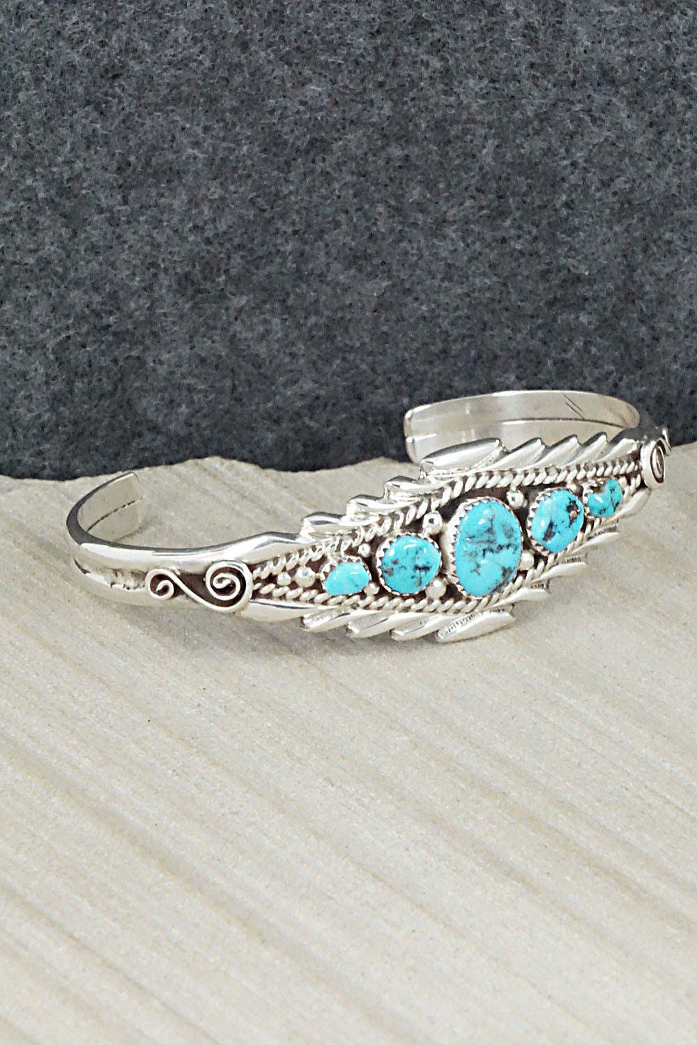 Turquoise & Sterling Silver Bracelet - Anthony Brown