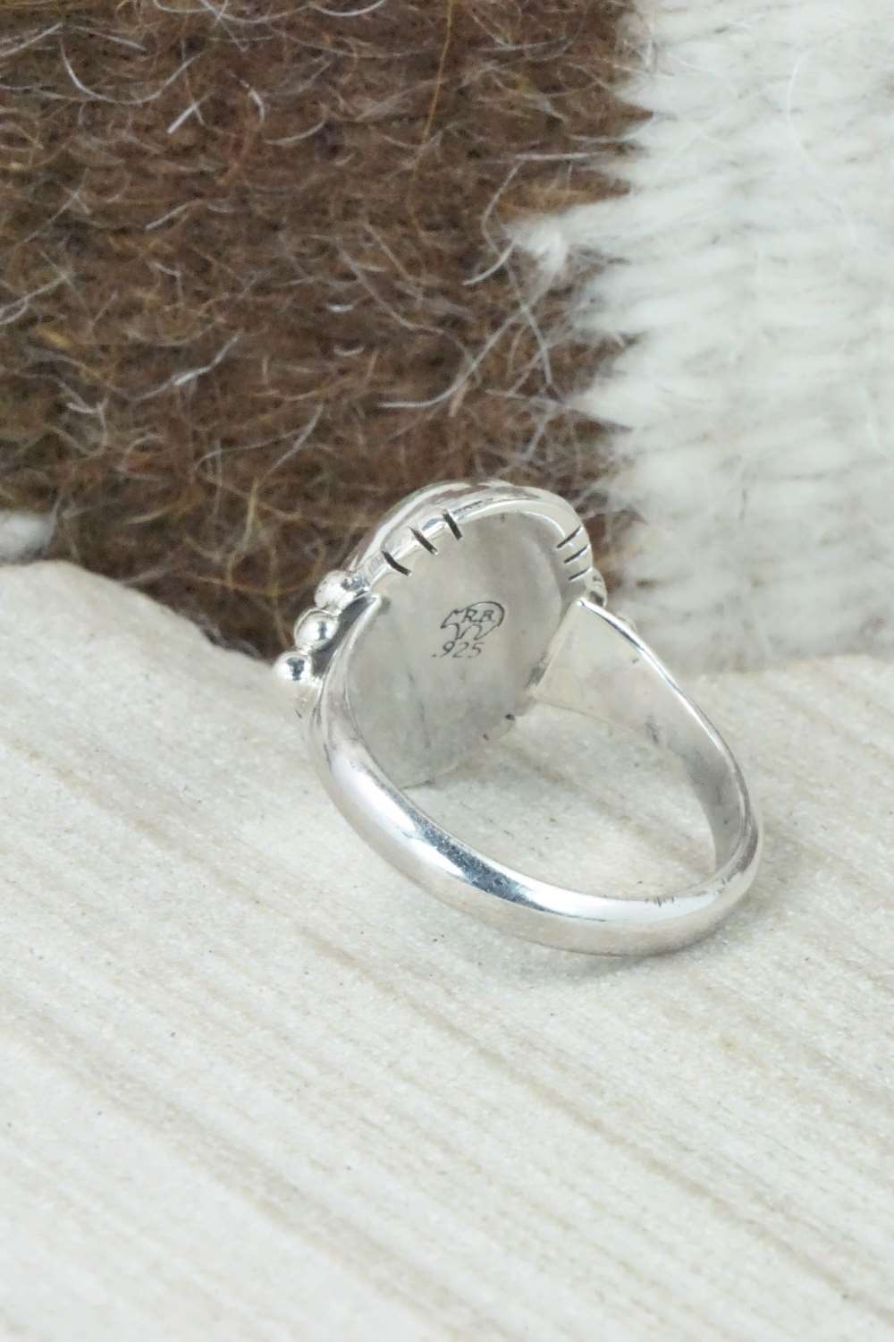 Turquoise & Sterling Silver Ring - Mark Barney - Size 7