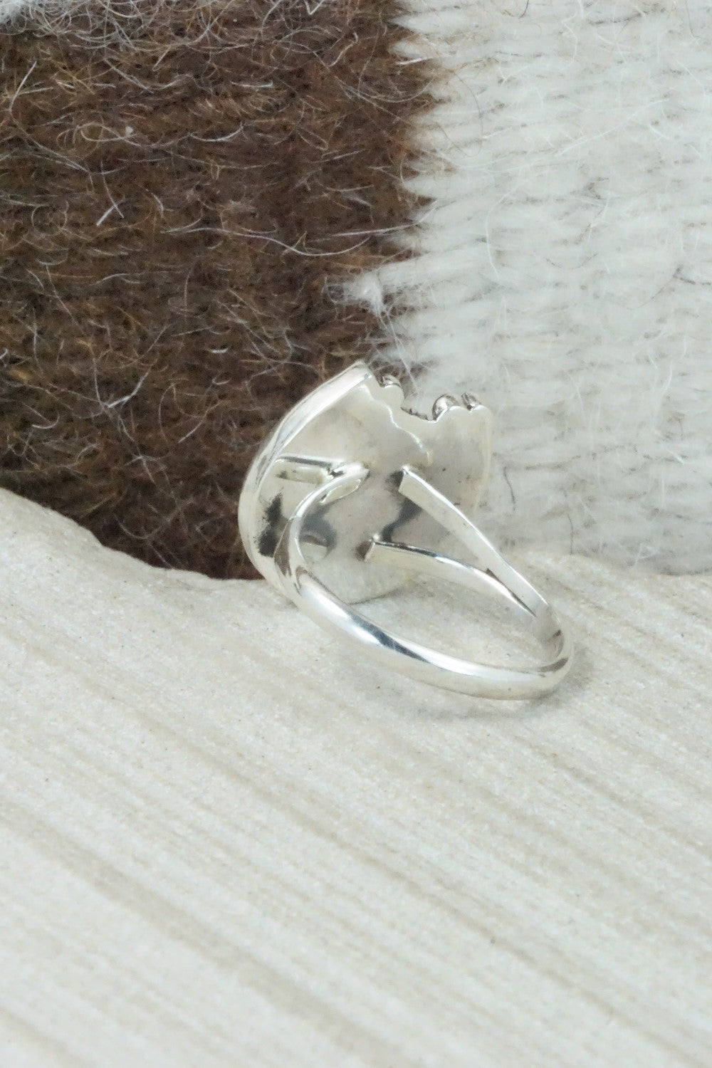 Turquoise & Sterling Silver Ring - Alice Rose Saunders - Size 7.5