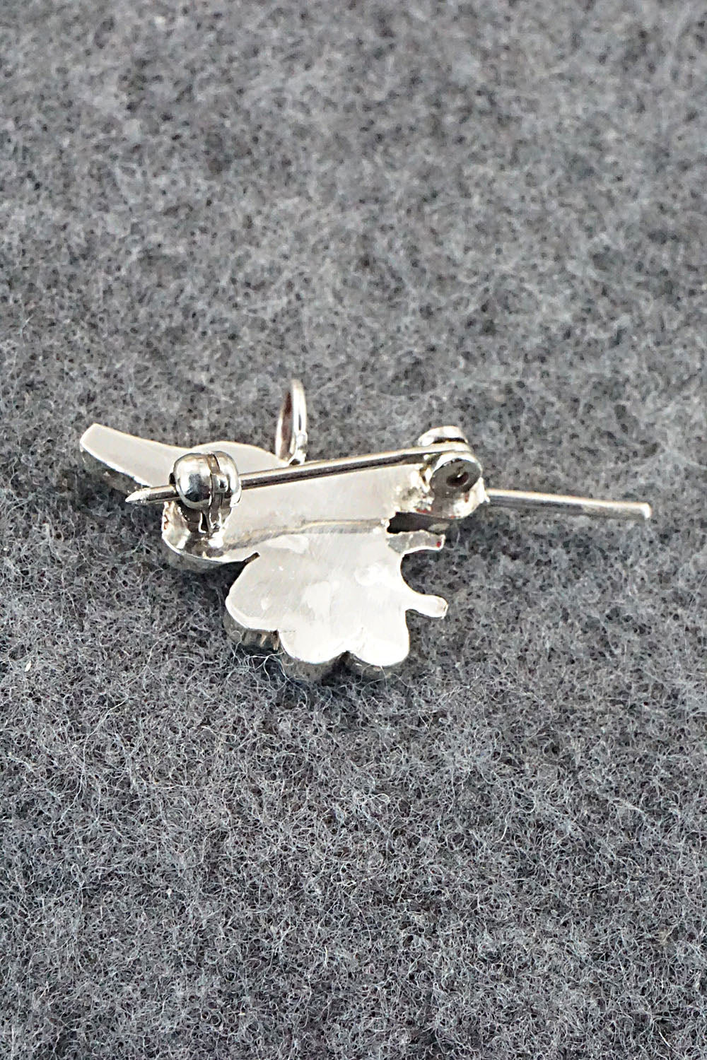 Multi Stone and Sterling Silver Pendant & Pin - India Natewa