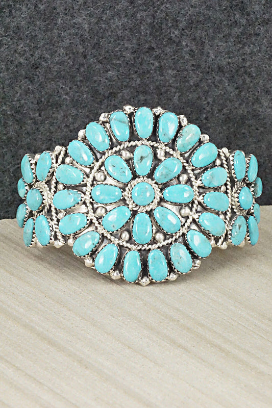 Turquoise & Sterling Silver Bracelet - Jesse Williams