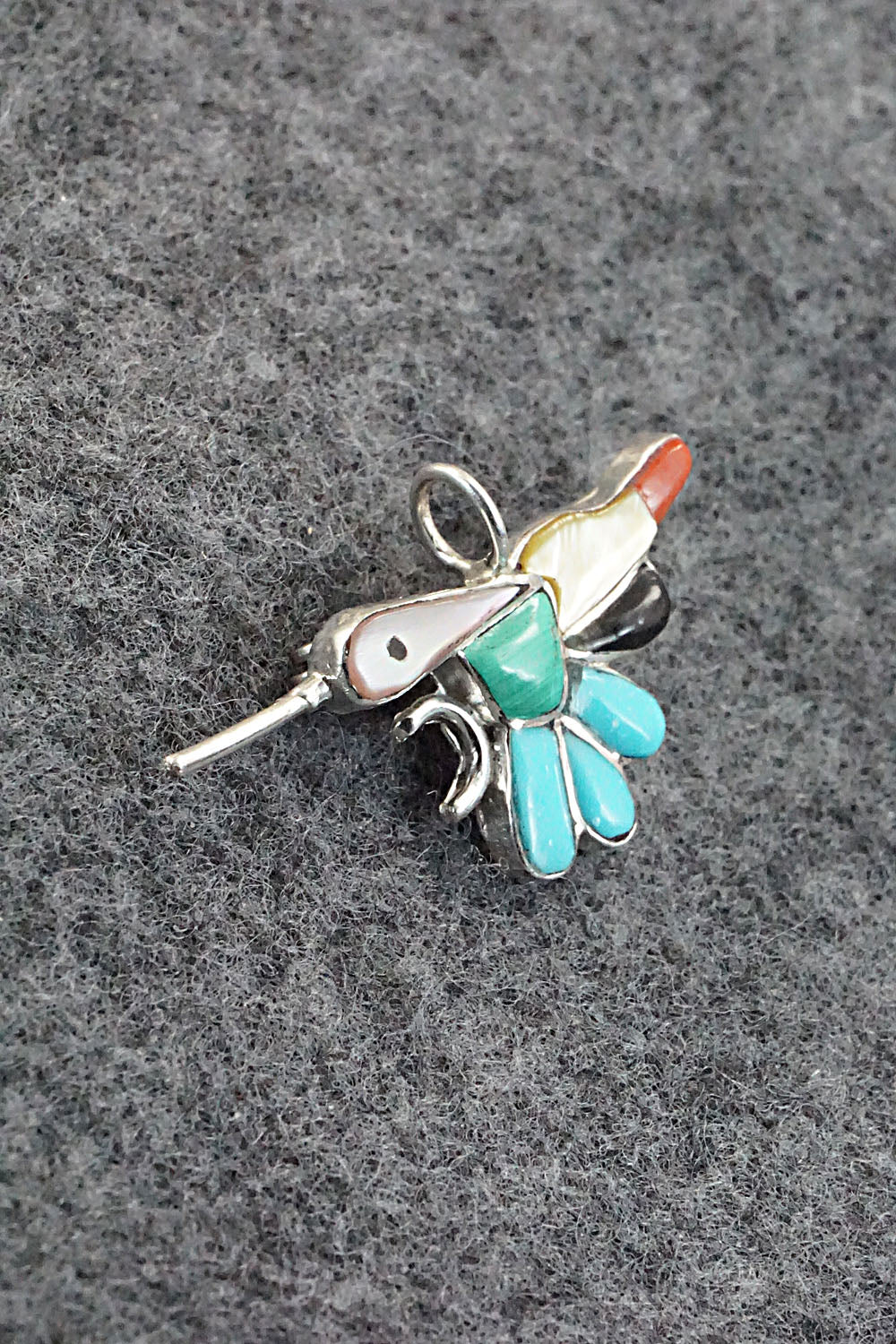 Multi Stone and Sterling Silver Pendant & Pin - India Natewa
