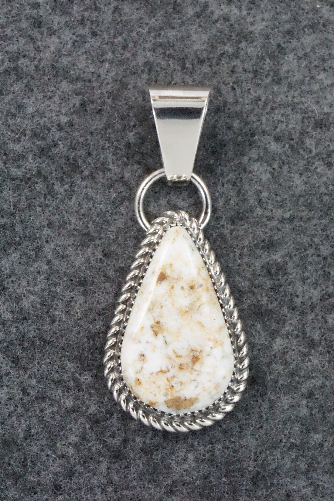 Wild Horse & Sterling Silver Pendant - Alvin Joe