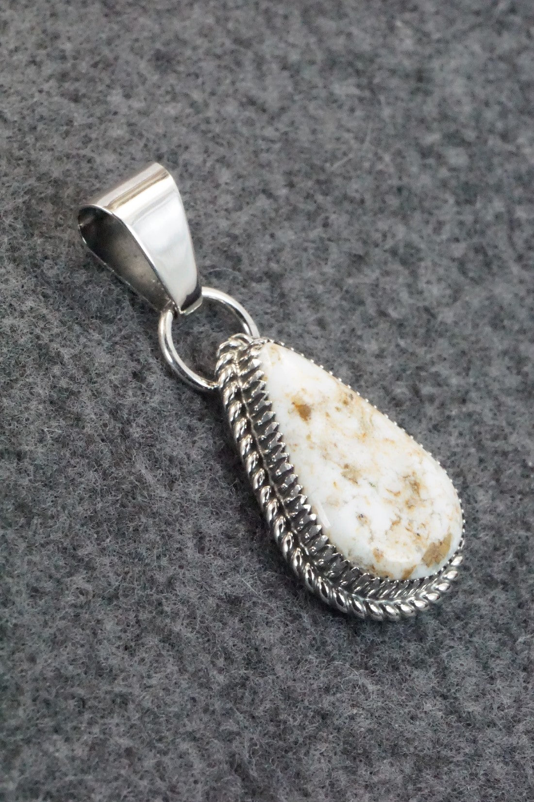 Wild Horse & Sterling Silver Pendant - Alvin Joe