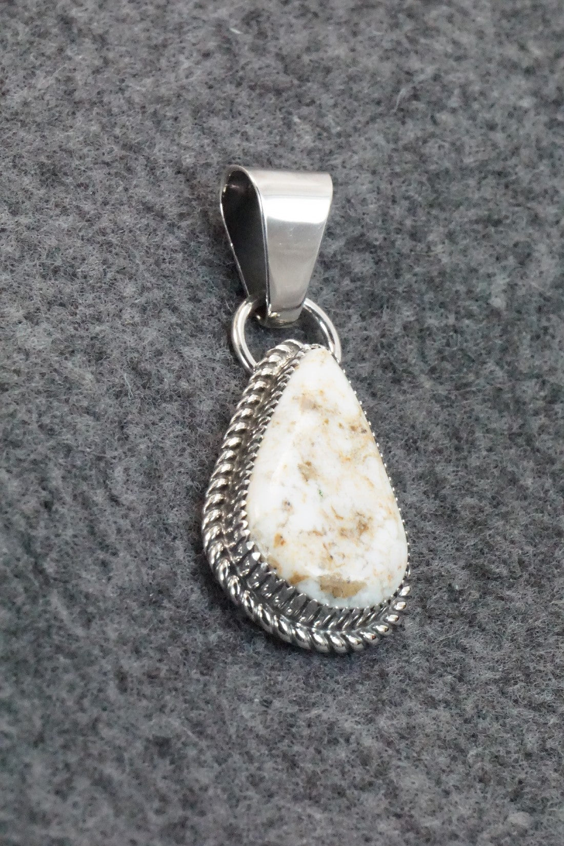 Wild Horse & Sterling Silver Pendant - Alvin Joe