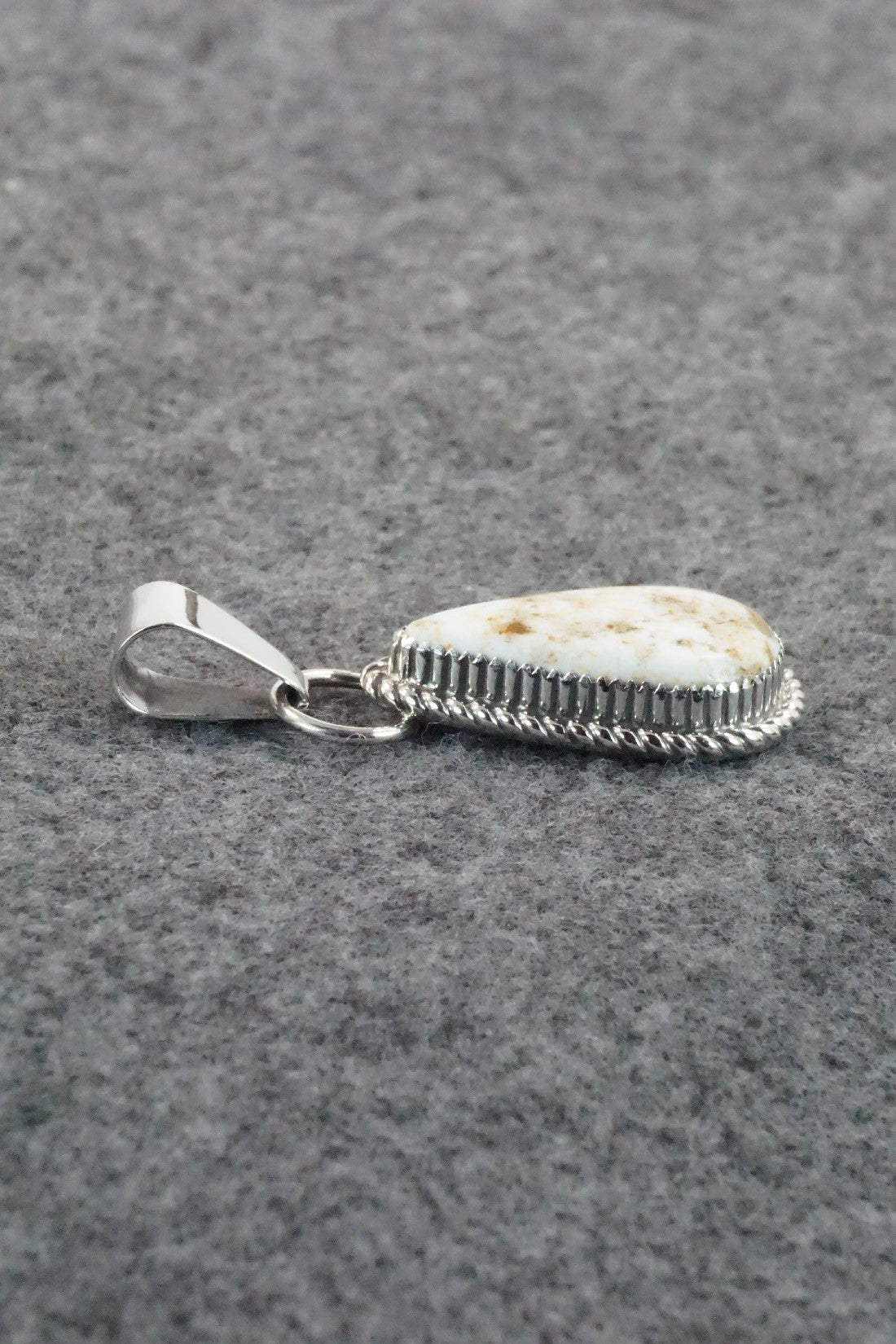 Wild Horse & Sterling Silver Pendant - Alvin Joe