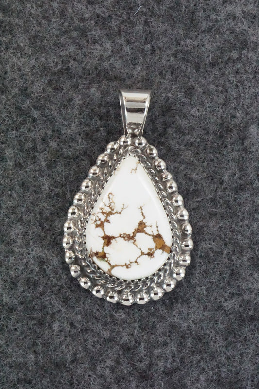Wild Horse & Sterling Silver Pendant - Alvin Joe