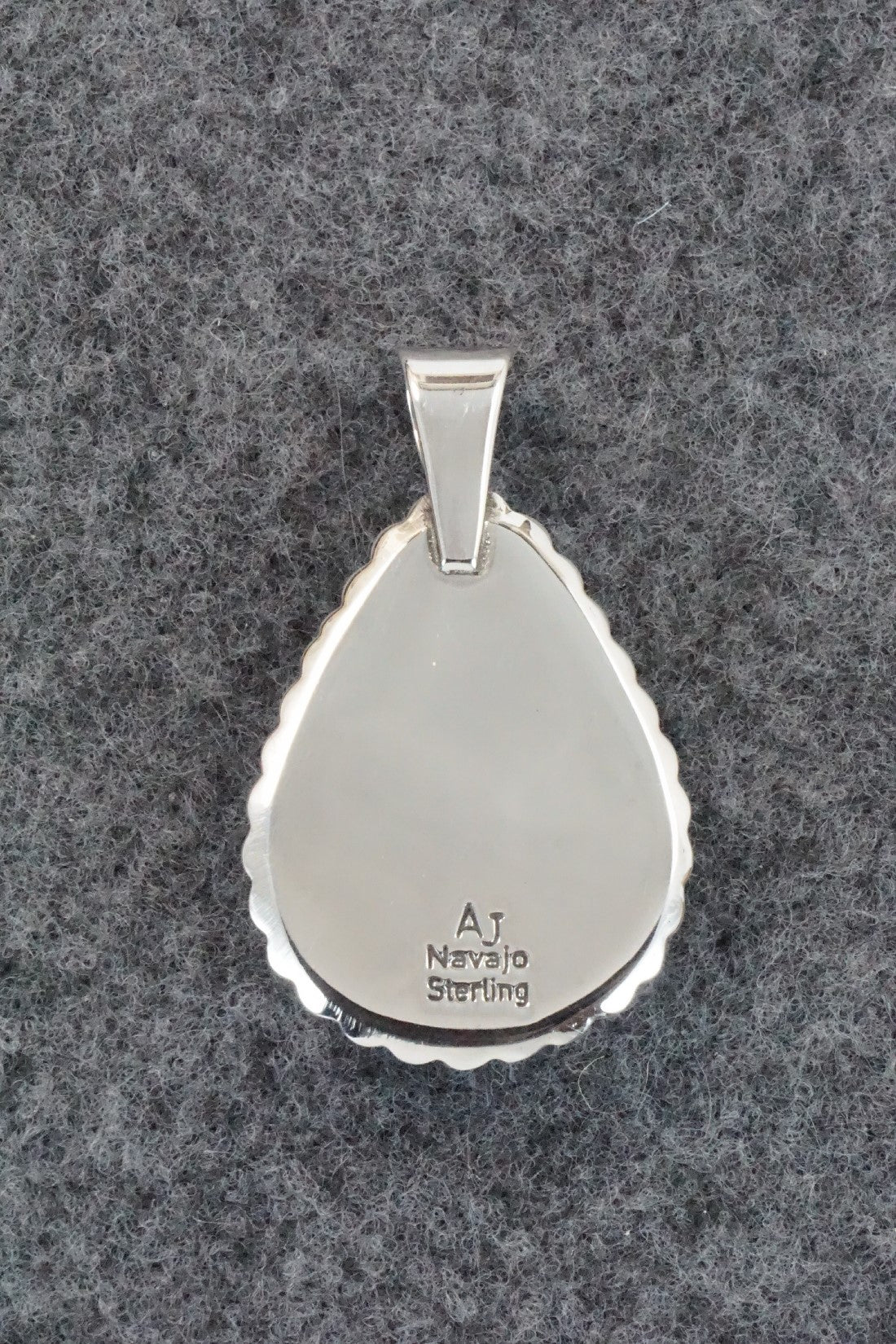 Wild Horse & Sterling Silver Pendant - Alvin Joe