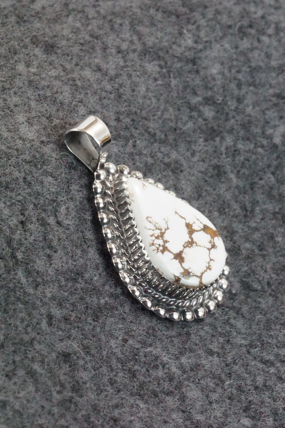 Wild Horse & Sterling Silver Pendant - Alvin Joe