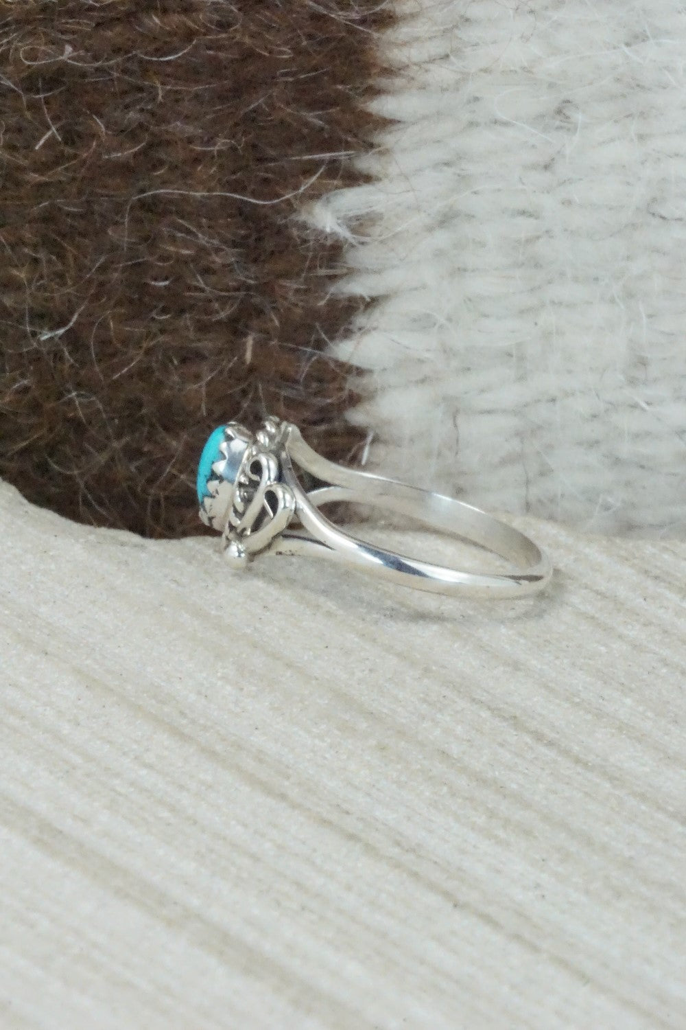 Turquoise and Sterling Silver Ring - Latricia Largo - Size 5.75