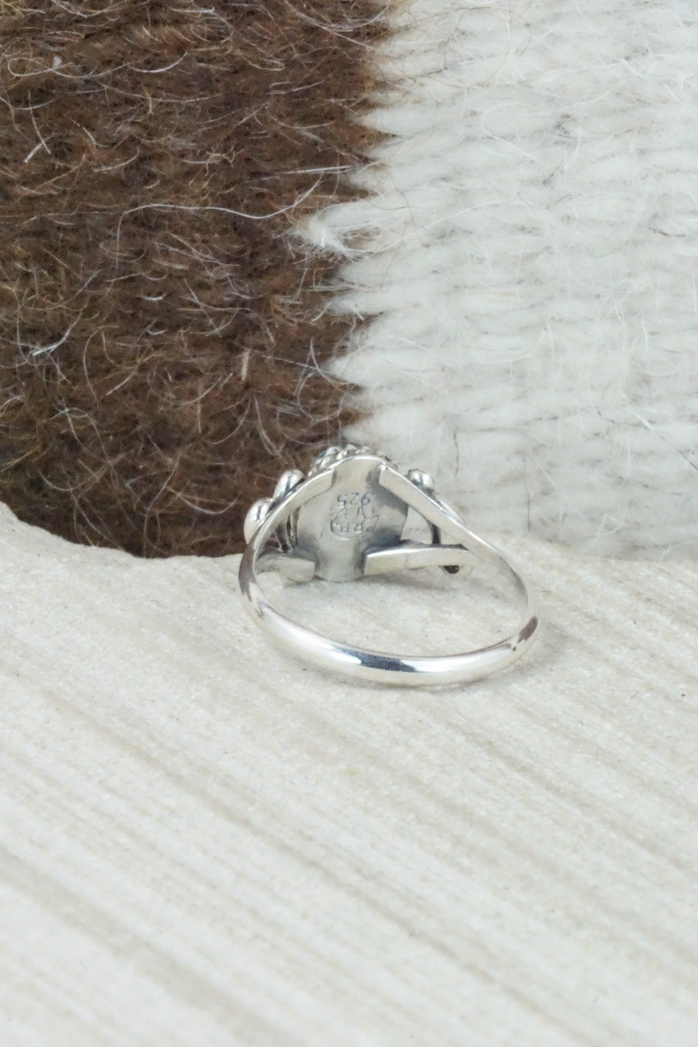 Turquoise and Sterling Silver Ring - Latricia Largo - Size 5.75