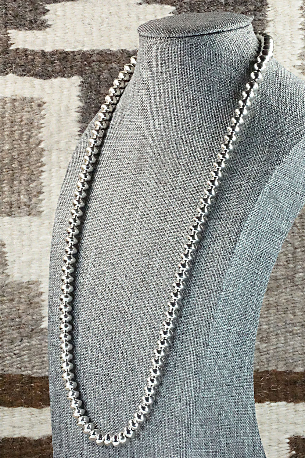 Sterling Silver Navajo Pearl Necklace - Jan Mariano