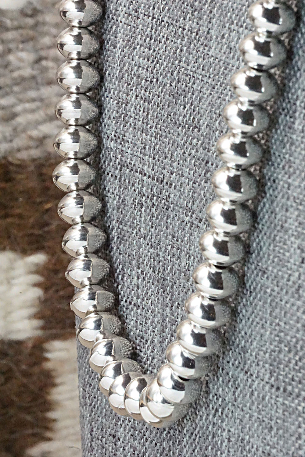 Sterling Silver Navajo Pearl Necklace - Jan Mariano